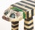 Folk Art Polychrome Painted and Carved Wood Double Cat Head Stool. 16" H x 20" W x 8.5" D. Provenance: From a New York...