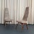 This outstanding pair of high-back dining side chairs designed by Adrian Pearsall for Craft Associates are model number...