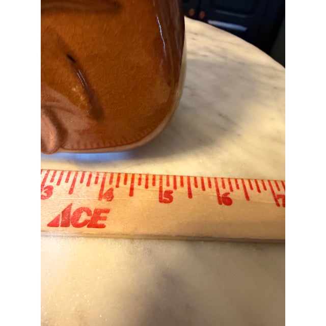 Ceramic Vintage Anna Van Briggle Brown Green Drip Glaze 5" Vase For Sale - Image 7 of 8