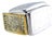 Curved Silver and Gold Viagrette Box For Sale