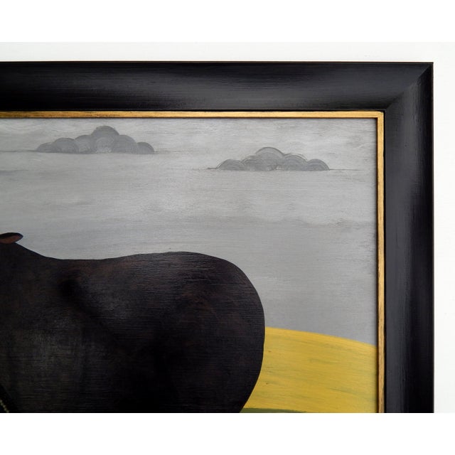 Early 21st Century Matt Rix, The Black Ewe, 2000s, Oil on Board, Framed For Sale - Image 5 of 7