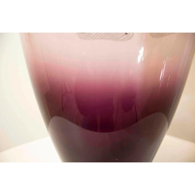 Murano Seguso Glass Vase Sculpture signed Giampolo 1999 For Sale In Detroit - Image 6 of 10