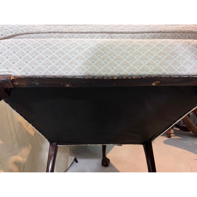 Pair of Vintage Queen Anne Style Club Chairs For Sale - Image 9 of 11