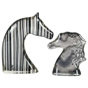 Horse's Head Figurines by Abraham Palatnik, 1970s, Set of 2