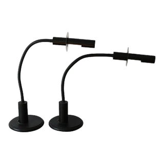 1980s Flexible Sconces / Table Lamps by Lumanetics - a Pair For Sale