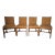 4 Mid-Century Lane Side Chairs With Multi Color Chenille For Sale