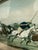 Mid 20th Century Cal-Mode Fine Furniture Question of Pace Polo Scene, Framed For Sale - Image 5 of 12