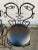 John Risley Style Wrought Iron Bar Stools For Sale - Image 4 of 10