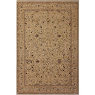 1980s Boho Chic 1980s Vintage Taunya Ivory Wool Rug - 9'1 X 12'1 For Sale