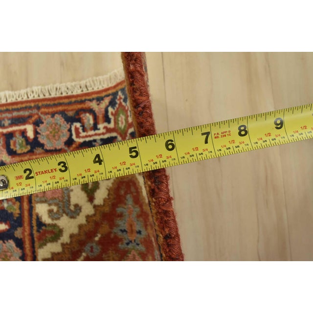 Heriz Rug 2′ X 3′ Rust Wool Traditional Hand-Knotted Oriental Carpet For Sale In Philadelphia - Image 6 of 7