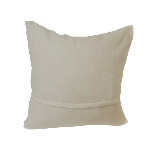 Reindeer in Tuxedo Linen Pillow Feather Down Fill Hidden Zipper in Back Knife Edge Finish