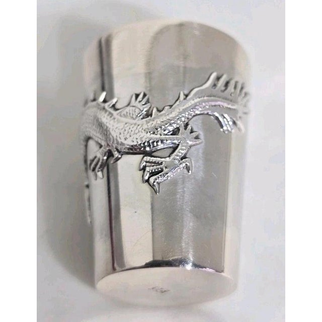 Antique Late 19th Century Chinese Export Silver Beaker from Tuck Chang & Co. For Sale - Image 12 of 18