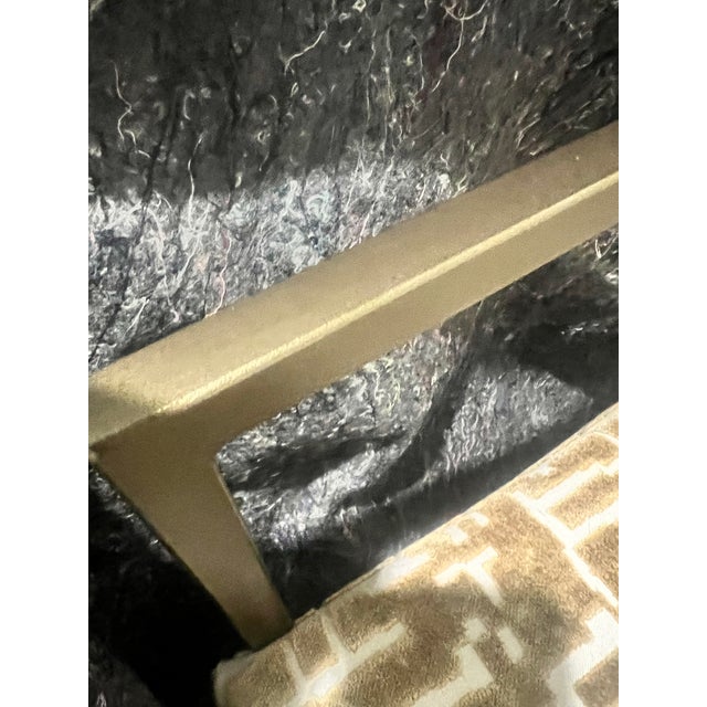 Miles Talbott Accent Chairs in Gold /Linen -Set For Sale - Image 6 of 12