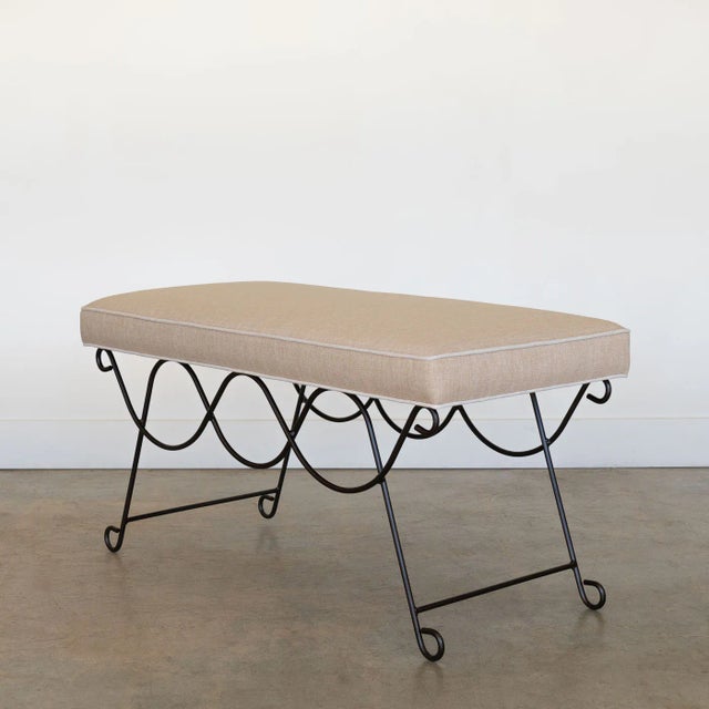 French Panoplie Iron Double Loop Bench, Trim For Sale - Image 3 of 9