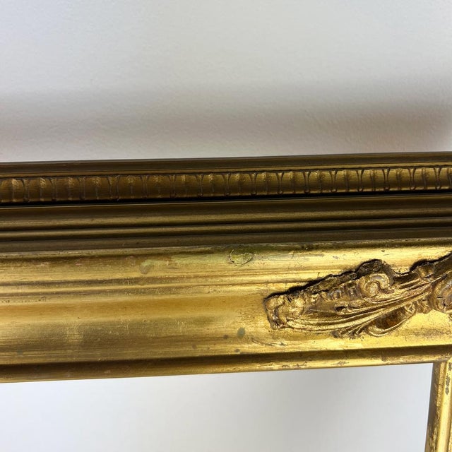 Wood Vintage Italian Wood Picture Frame in Gilt Wood For Sale - Image 7 of 12