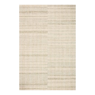 Chris Loves Julia x LoloiChris Natural / Sage 2'-0" x 5'-0" Accent Rug For Sale