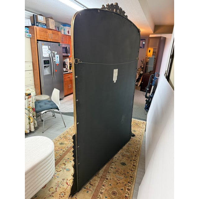 Anthropologie Gleaming Primrose Floor Mirror, Gold For Sale - Image 12 of 12