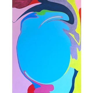 Emmanuel Araujo "Robin's Pool" Contemporary Colorful Geometric Hard-Edge Abstract Painting, 2023 For Sale