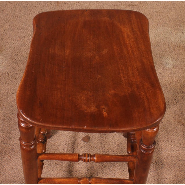 19th Century Elm Bar Stool For Sale - Image 9 of 11