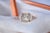 Contemporary The Zazz: Prasiolite and Natural Diamond Ring in White Gold For Sale - Image 3 of 11
