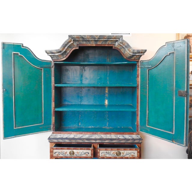 Late 18th Century Scandinavian Painted Wardrobe For Sale - Image 12 of 13