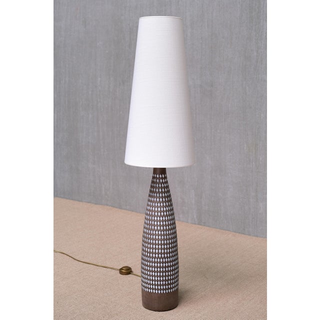Ingrid Atterberg Ceramic Pepita Floor Lamp by Ingrid Atterberg for Upsala Ekeby, Sweden, 1950s For Sale - Image 4 of 10