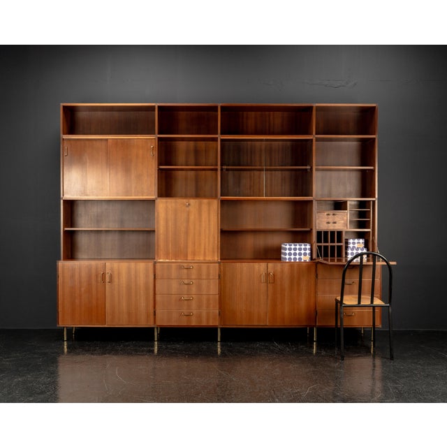 Bauhaus Sideboard with Shelves by Erwin Behr Study for BMZ, 1950s For Sale - Image 3 of 18