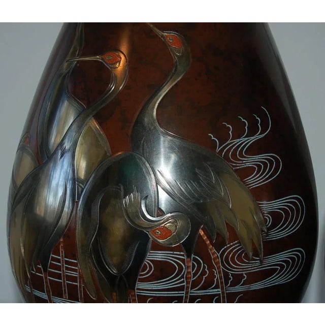 Marbro Mixed Metal Table Lamps Bronze For Sale In Atlanta - Image 6 of 11