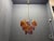 Murano Amber and Lavender Glass Shell Chandelier, Italy 1980s For Sale - Image 11 of 15