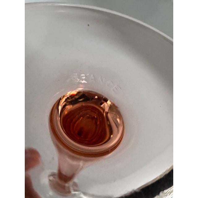 1980s Vintage Made in France Blush Pink Martini Glasses - Set of 4 For Sale - Image 5 of 5
