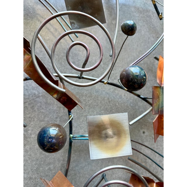2000 - 2009 Vintage Signed Curtis Jeré Mixed Metal Abstract Wall Sculpture Artisan House Large For Sale - Image 5 of 18