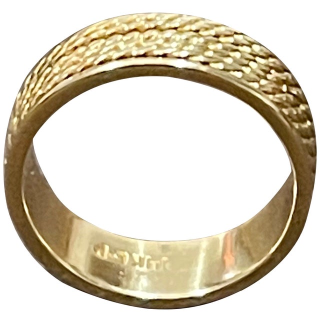 14 Karat Yellow Gold Classic Wide Wedding Band Ring, Unisex For Sale - Image 9 of 18