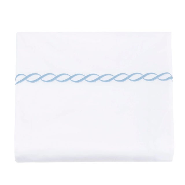 Classic chain embroidery gets a fun, feminine twist with this gorgeous scalloped bedding collection. Made from the highest...