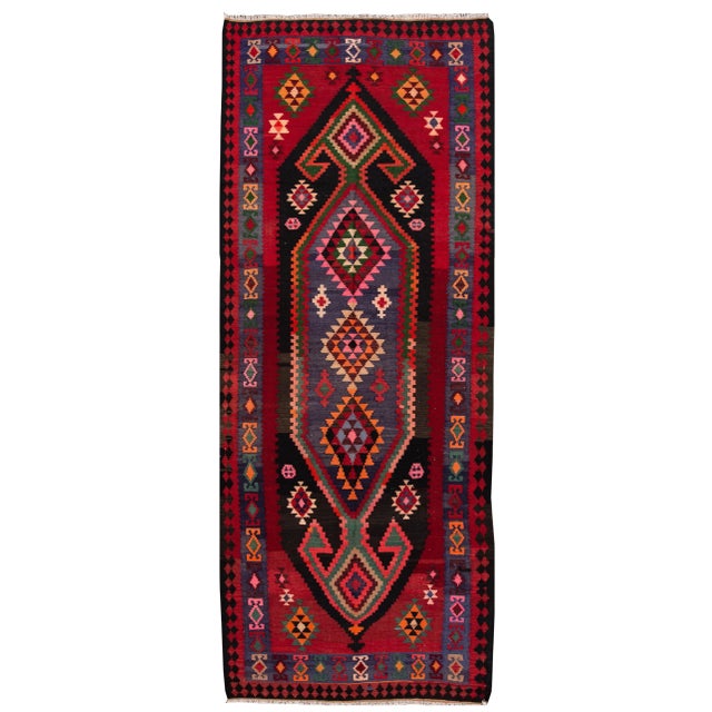 Mid-20th Century Vintage Kilim Rug 5' X 12' 10'' For Sale - Image 13 of 13