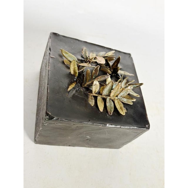 Candleholder in Candle and Brass, France, 1970 For Sale - Image 9 of 16