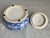 Vintage Chinese Ming Blue & White Hand Painted Octagonal Lidded Bonbonniere or Tureen For Sale - Image 11 of 12