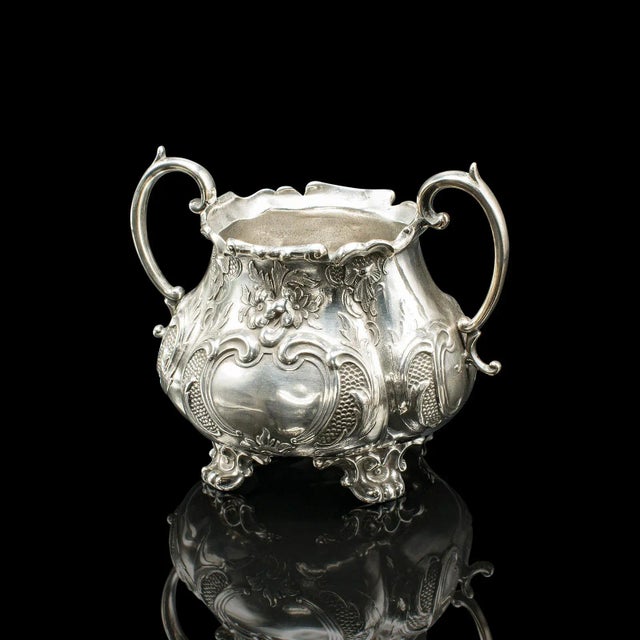 Antique 4 Piece Tea Service, English, Silver Plate, Coffee Pot, Edwardian, 1910 For Sale - Image 10 of 12