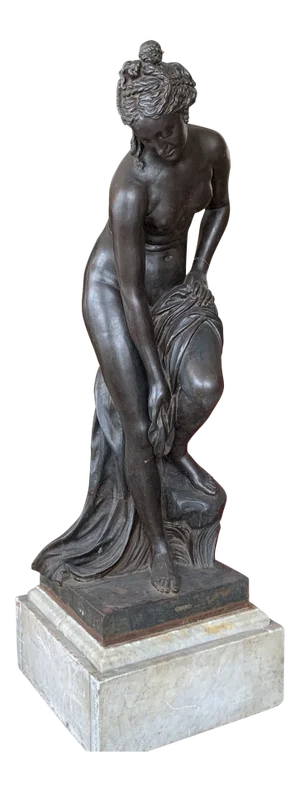 Late 19th Century Antique Val D’Osne Cast Iron Neoclassical Style Sculpture