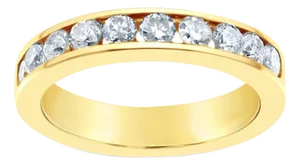 3MM One Carat Wide Diamond Band, Size 3