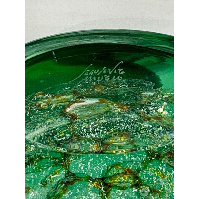 Tulle Green Vase by Seguso For Sale In Naples, FL - Image 6 of 7