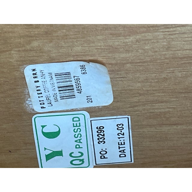 Wood Pottery Barn Brand Coastal Large Coffee Table For Sale - Image 7 of 10