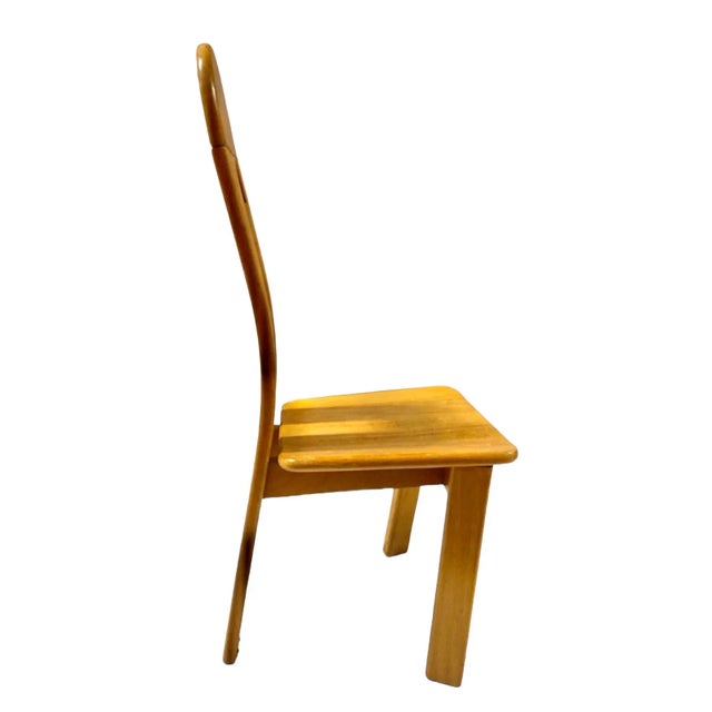 1970s De Puydt Brutalist High Back Dining Chairs, Set of 6 For Sale - Image 9 of 9