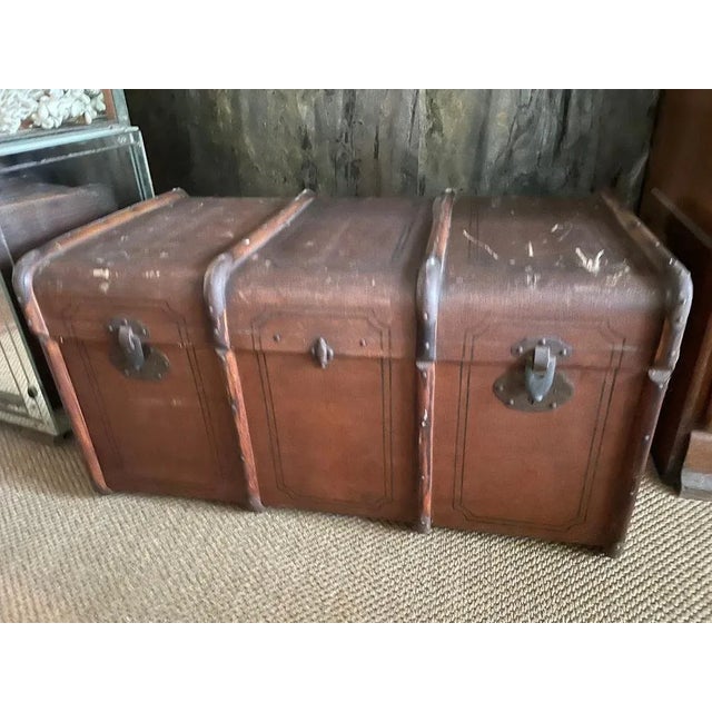 Vintage Transport Trunk, 1940s For Sale - Image 11 of 11
