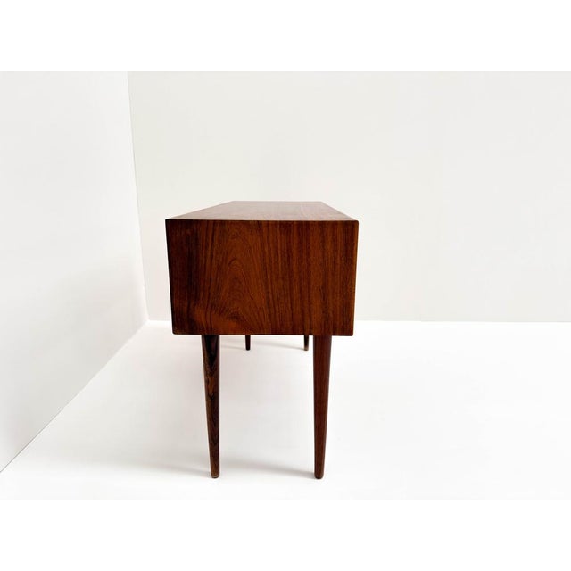 Danish Rosewood Bedside Chest attributed to Niels Clausen for Nc Møbler, 1960s For Sale - Image 12 of 14