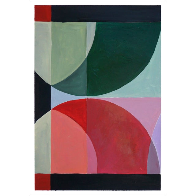 2023, Neo-Constructivist Diptych in Dark Tones of 