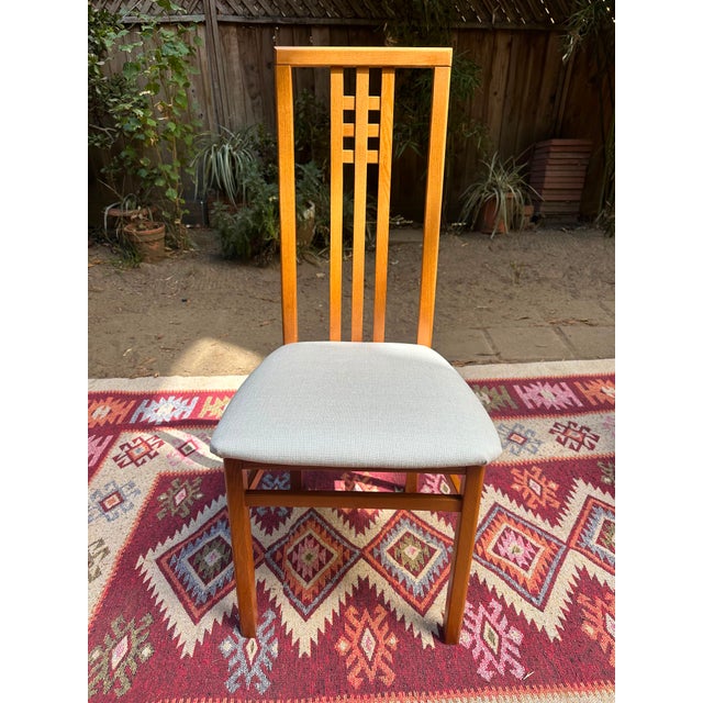 MCM Vintage Ims SRL Italian High Back Dining Chairs Set of 4 For Sale - Image 4 of 6