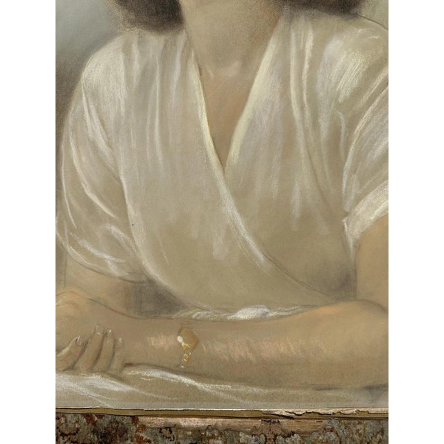 Paper Heinrich Pforr, Still Gaze, 1948, Pastel on Paper For Sale - Image 7 of 13