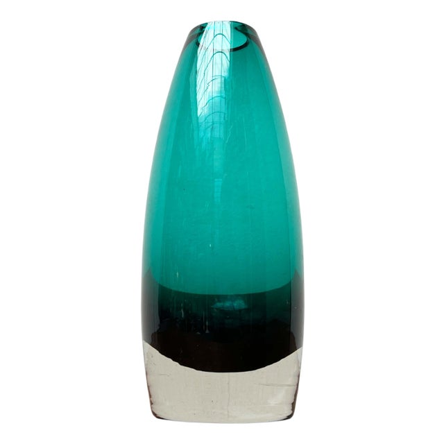 Mid-Century Modern 1365 Glass Vase by Tamara Aladin for Riihimäki, Finland, 1960s For Sale