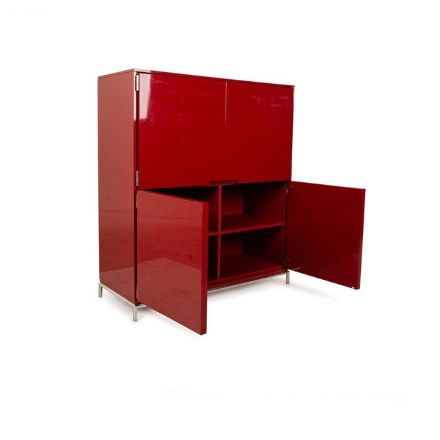 Red Wooden Sideboard from B&B Italia / C&B Italia For Sale - Image 5 of 16