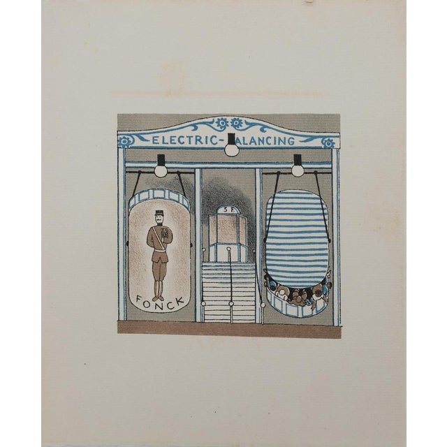 Lucien Boucher, La Balançoire électrique, Lithograph For Sale - Image 6 of 6
